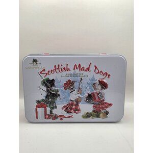 Campbells Scottish Mad Dogs Shortbread Cookie Tin Empty Christmas Collectible